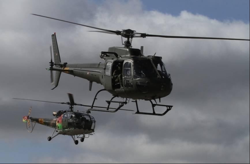 En primer plano vemos uno de los 4 helic