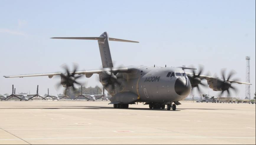 La presencia de uno de los prototipos del A400M, que lleg