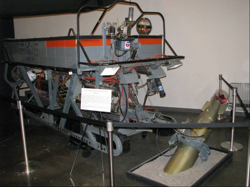 Este robot submarino, denominado CURV III, fue utilizado para recuperar del fondo marino diferentes artefactos. Aqu
