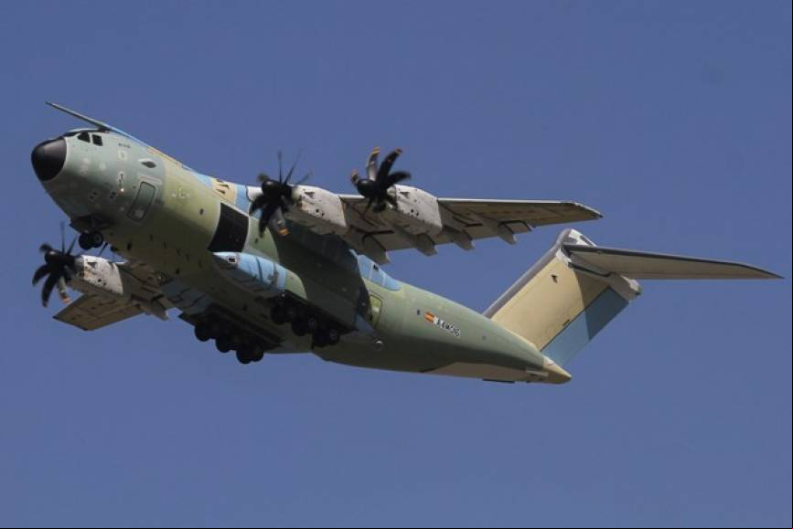 Uno de los A400M destinados a la RAF, todav