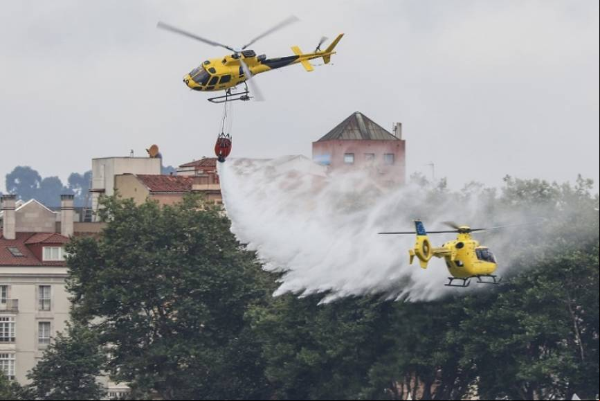 Los Bomberos de Asturias realizaron una demostraci