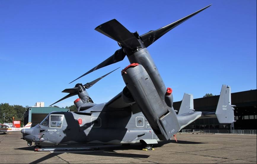 Desde la base de RAF-Mildenhall llego este Bell/Boeing CV-22