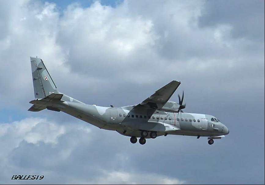 El Airbus DS C295 polaco. (foto: Javier Ballesteros)