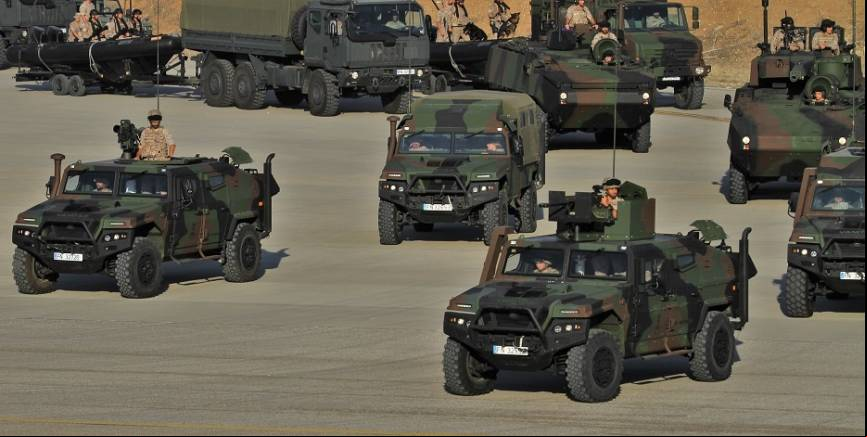 El TEAR (Tercio de Armada) trajo a Madrid para participar en el desfile del 12 de octubre hasta cinco VAMTAC desde su sede de San Fernando (C
