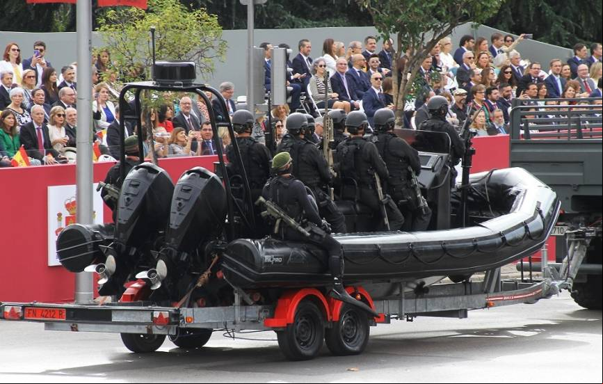 Durante el desfile del pasado d