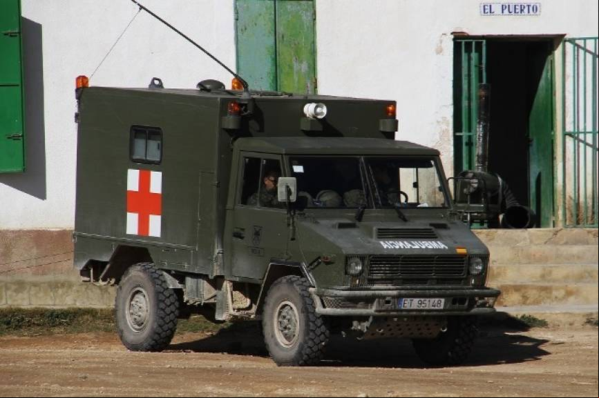 Una de las ambulancias Iveco 40-13WM del
