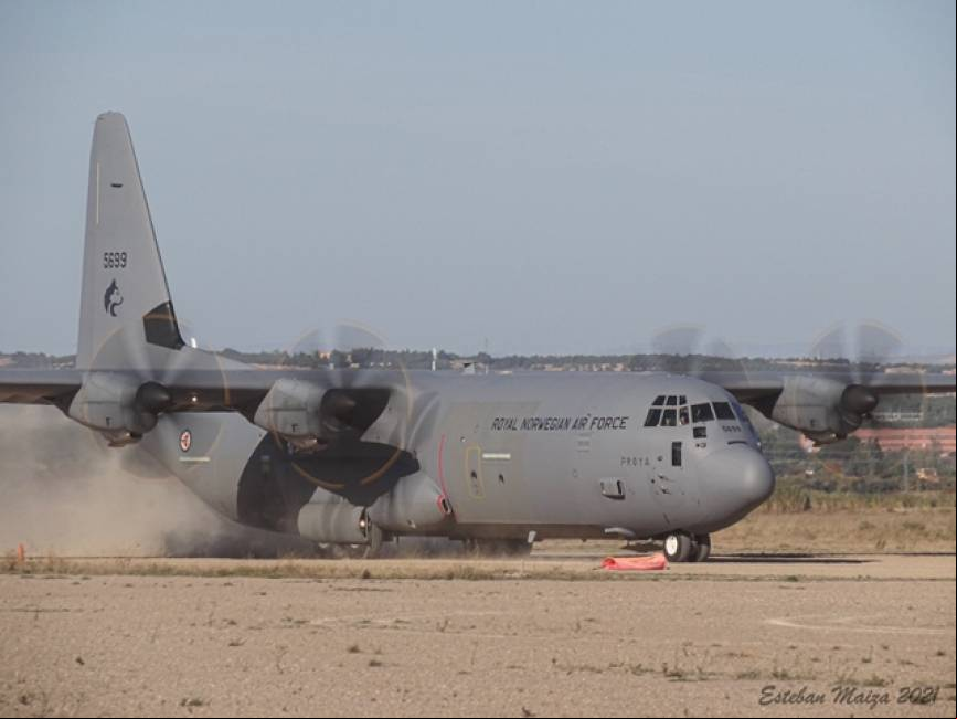 El C130J de la Real Fuerza A