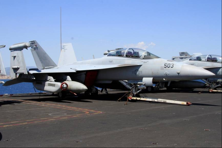 Uno de los espectaculares Boeing EA-18G