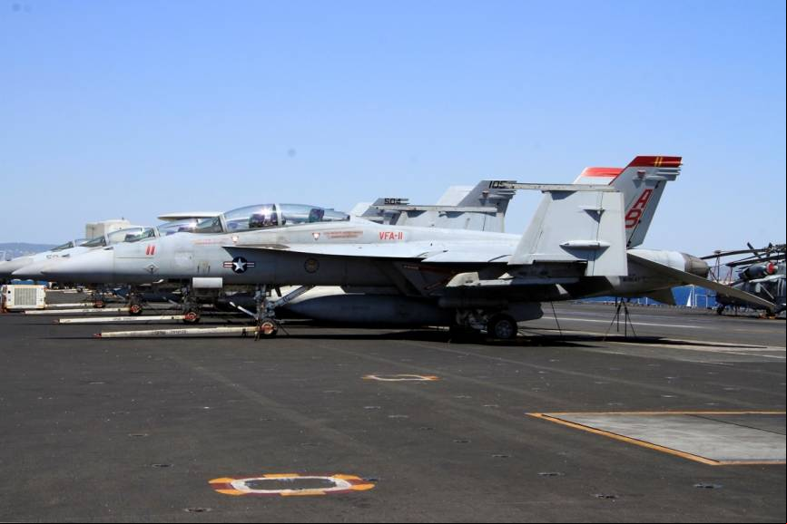 Los aviones de los jefes de escuadr
