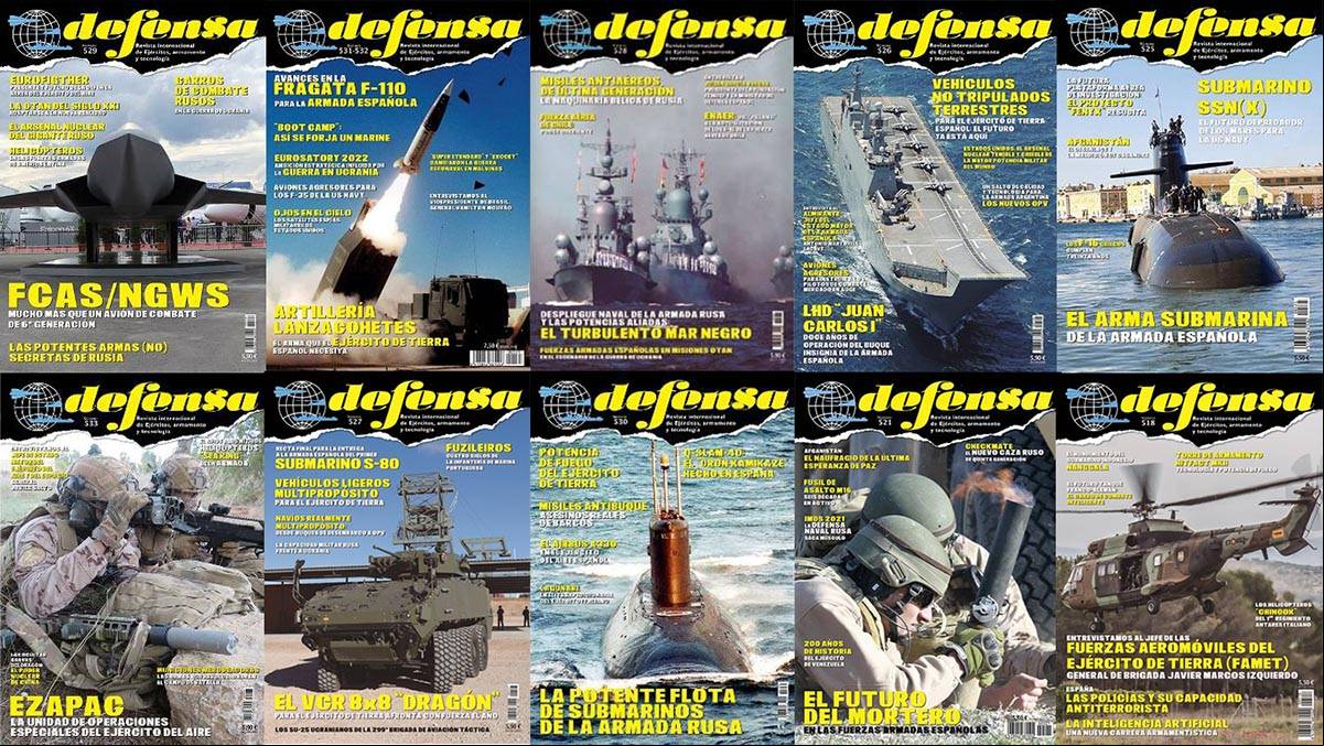 Portadas de la revista Defensa