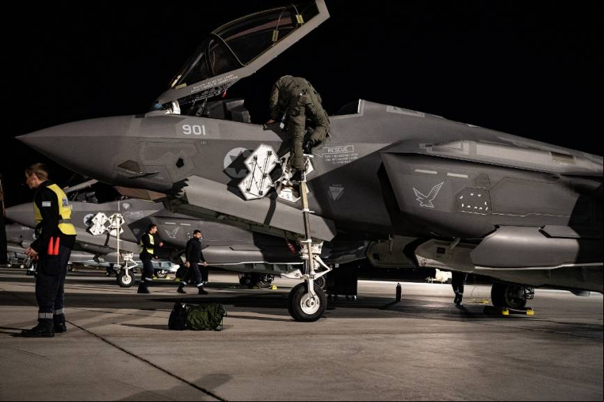 Durante el ejercicio Red Flag buena parte de las misiones se han realizado por la noche. (Foto USAF)