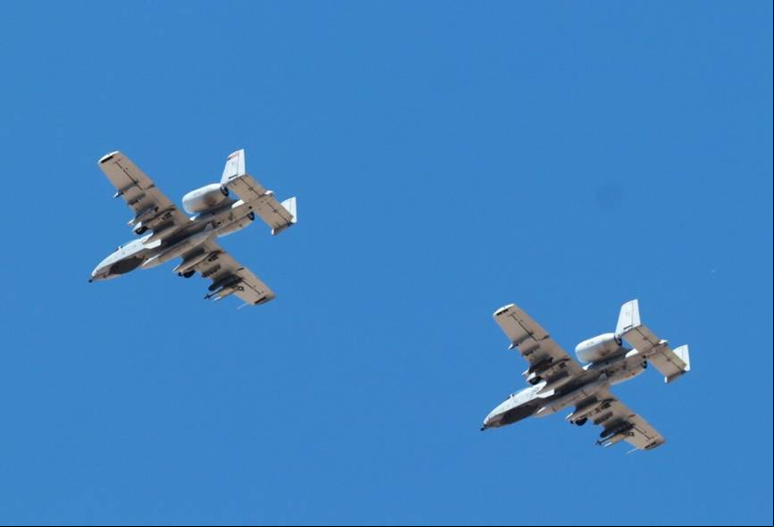 Dos de los A-10C del del 303rd Fighter Squadron (escuadr