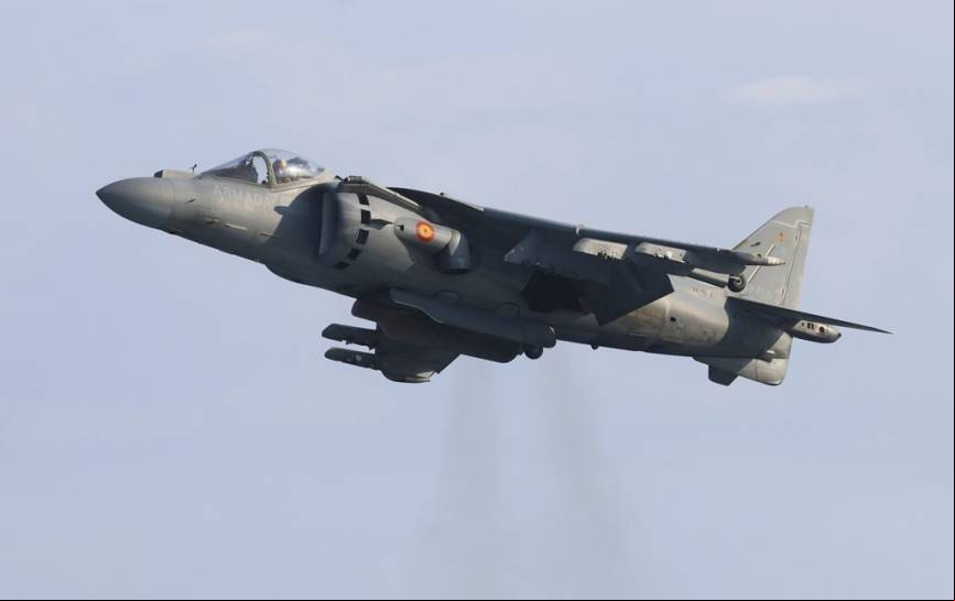Uno de los Boeing AV-8B