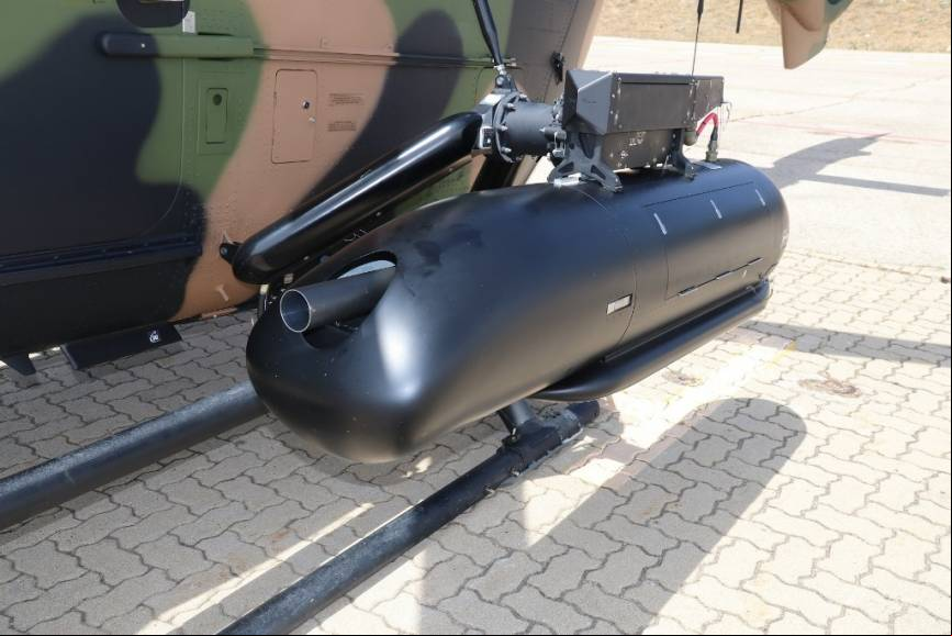 El H145M se puede armar con una amplia panoplia de armamento, como este