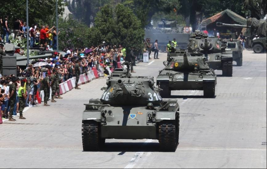 Un carro de combate M-47E1 abr