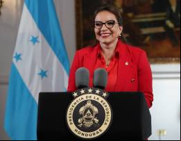 La presidente de Honduras, Xiomara Castro.