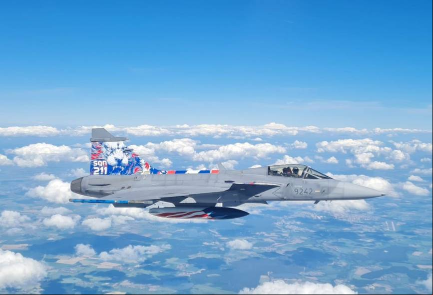 uno de los un Saab JAS-39C