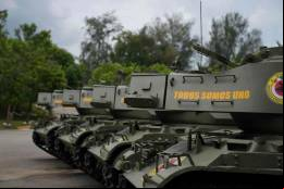 Tanques ligeros M41A1 Walker Bulldog del Batall