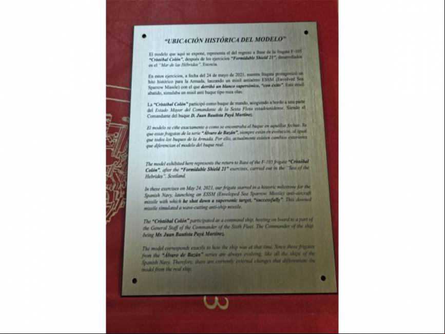 Placa sobre la ubicaci