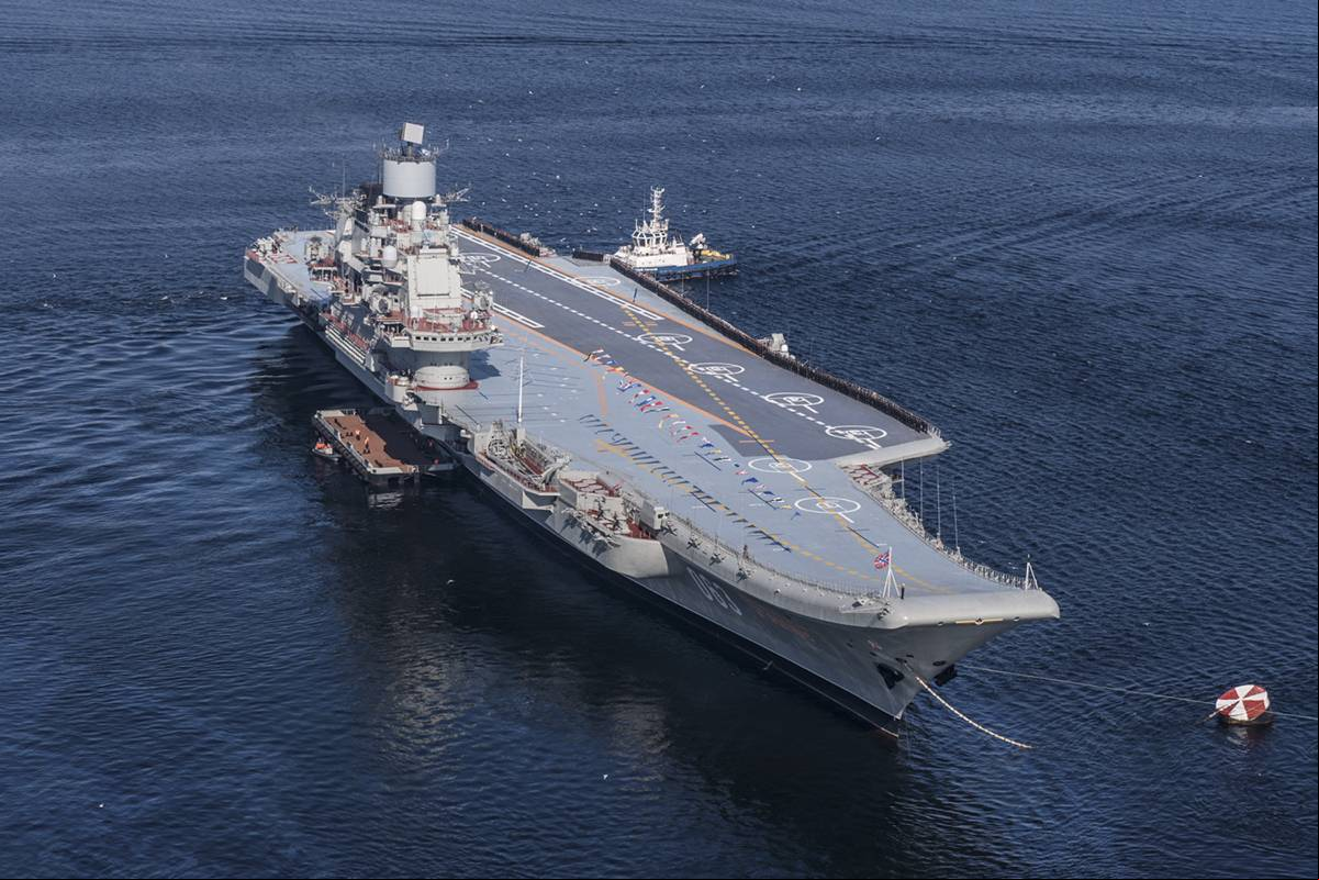 El portaaviones ruso 