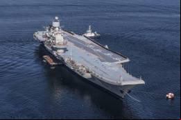 El portaaviones ruso 