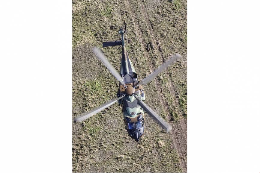 Vista superior del NH90 de la Aviaci