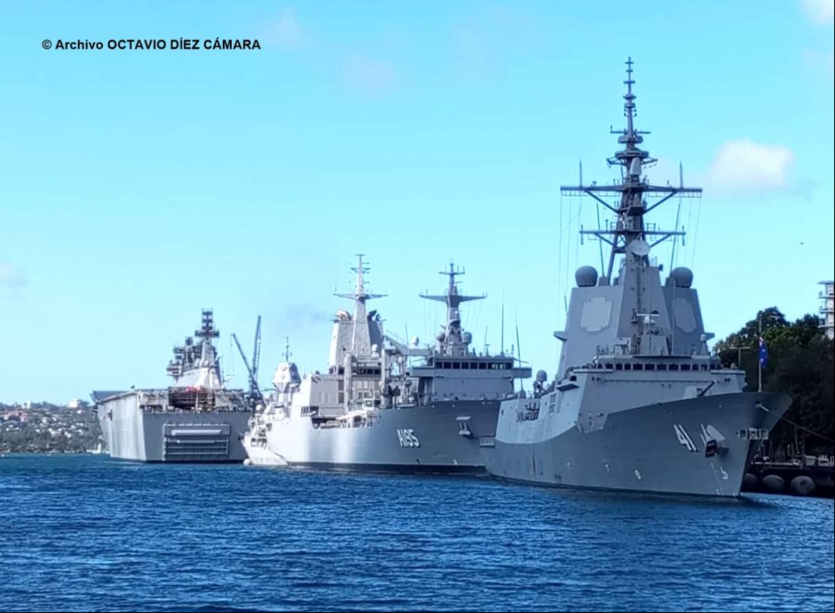 La Marina de Australia opera con varios buques de dise