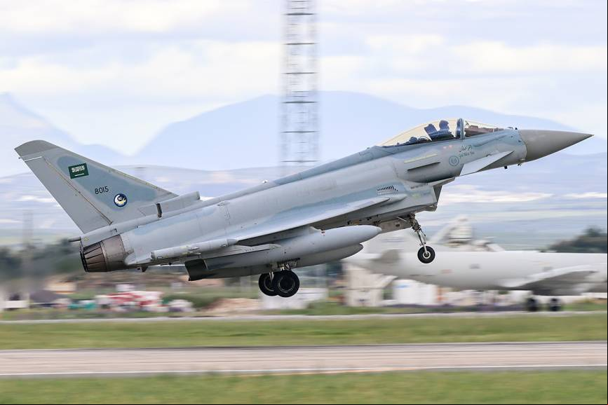 Los Eurofighter junto a los F-15 son las