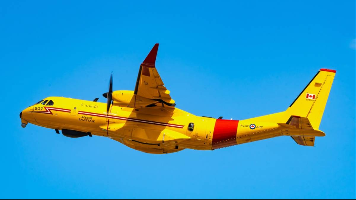 Uno de los Airbus CC-295 Kingfisher de la Real Fuerza A