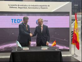 Firma del MOU en FEINDEF. (foto: TEDAE)
