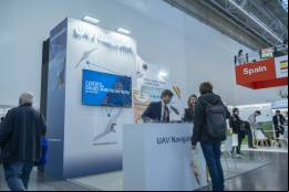 El estand de la empresa.