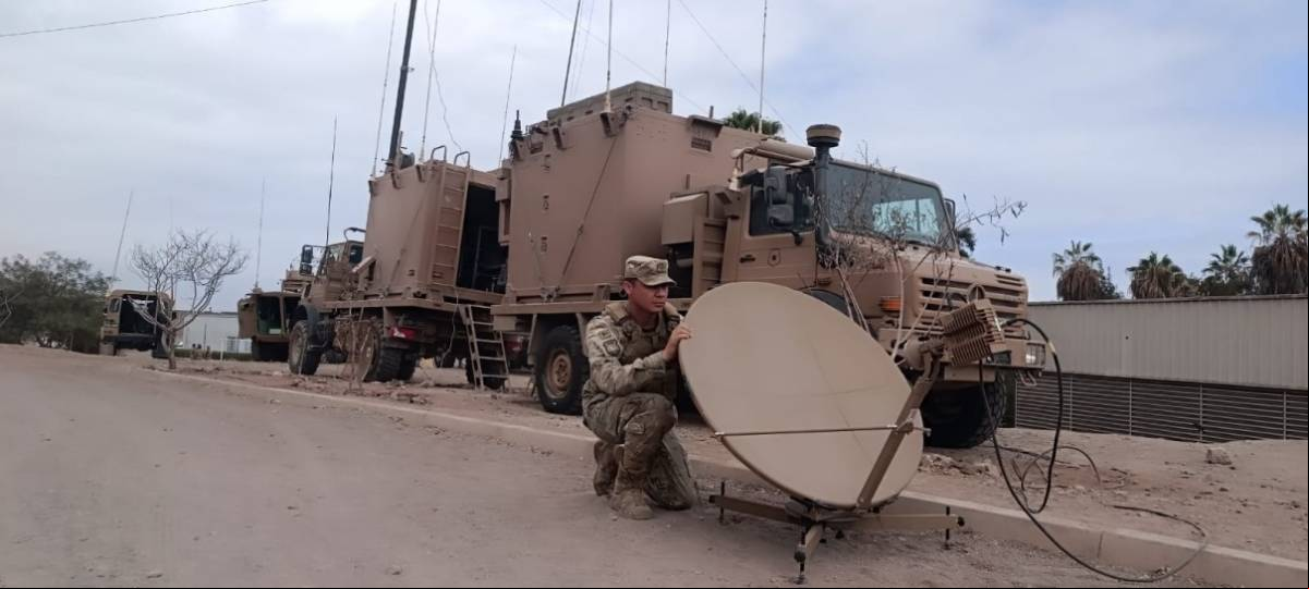 Un soldado del Ej