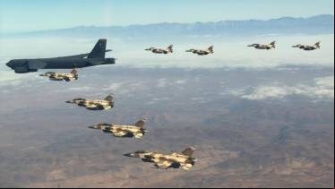 Un bombardero B-52 de la Fuerza A